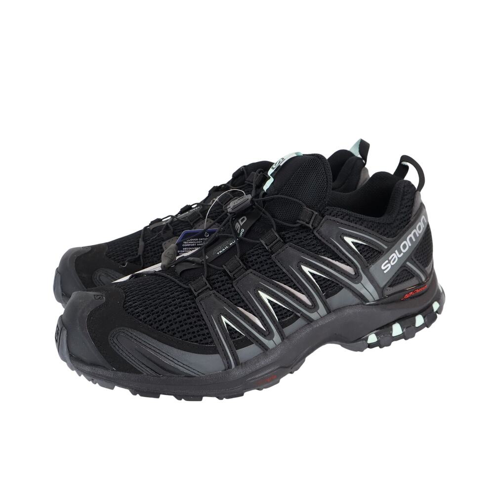 Salomon Women's XA Pro 3D Trail Running Shoe Sneaker Black Mint Size 11 NWT